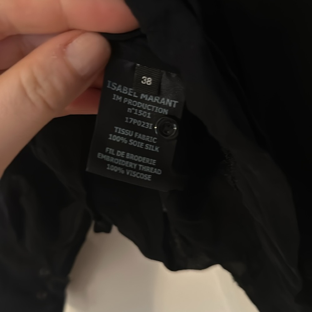 NWOT Isabel marant SZ M/38 high neck Maeva silk embroidered top - Picture 13 of 14